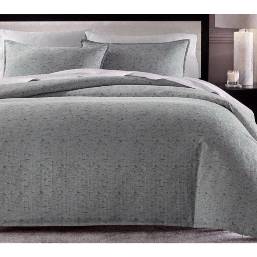 Hotel Collection 3PC Full/Queen Scisto Duvet Cover And Shams Set  , 100% Cotton